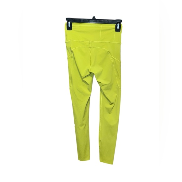 Lululemon Fast and Free Leggings – Size 4 (Greenish Yellow, Non-Reflective) - Picture 2 of 3
